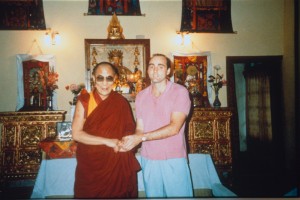 Our client Bill, with His Holiness, the Dalai Lama